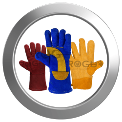 Guantes de carnaza